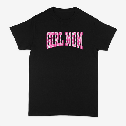 Checkered Girl Mom T-Shirt